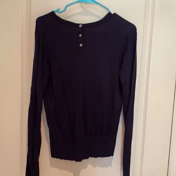 Ann Taylor Factory Navy sweater M - Picture 3 of 3